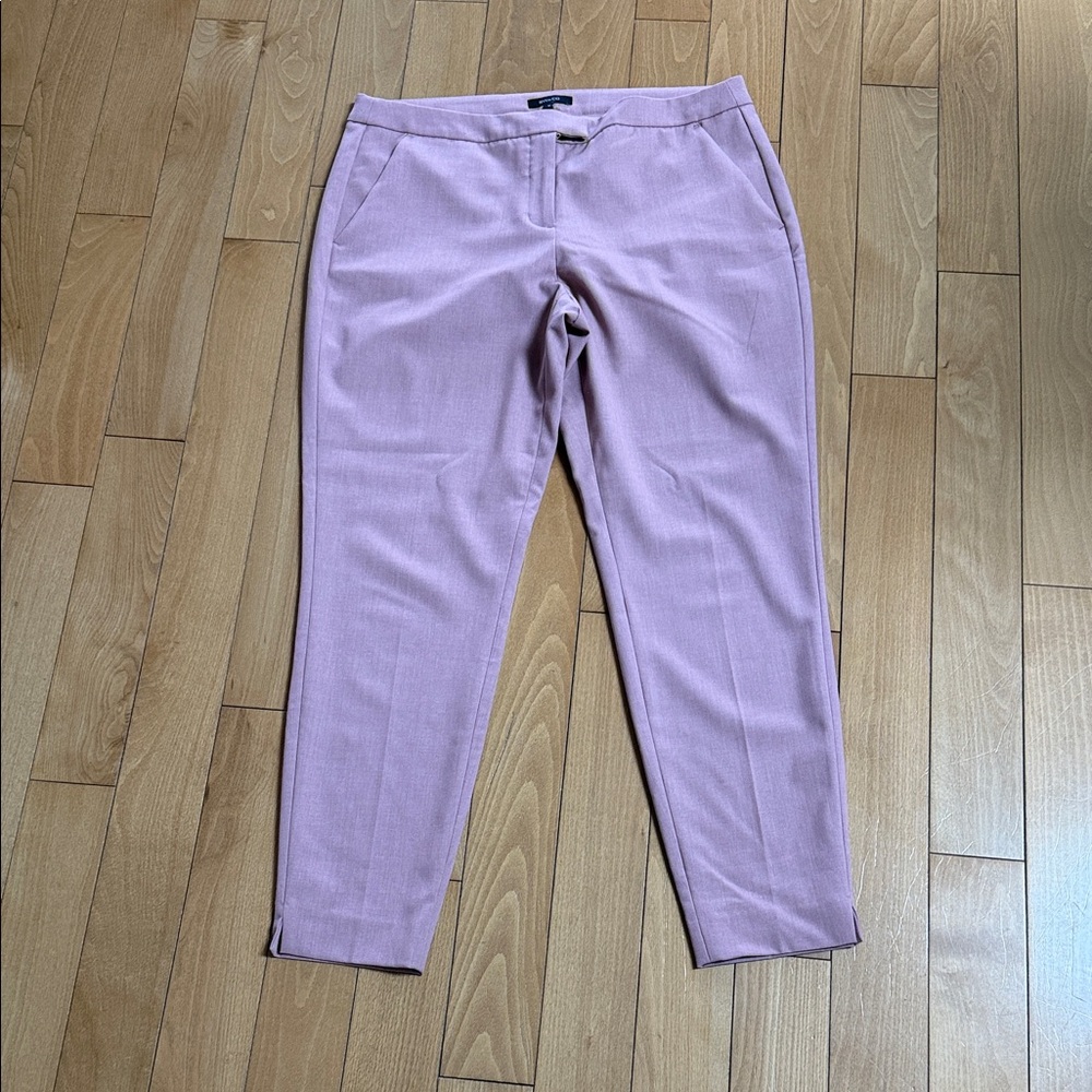 RW&CO. Cropped Dress Pants in Light Mauve Pink